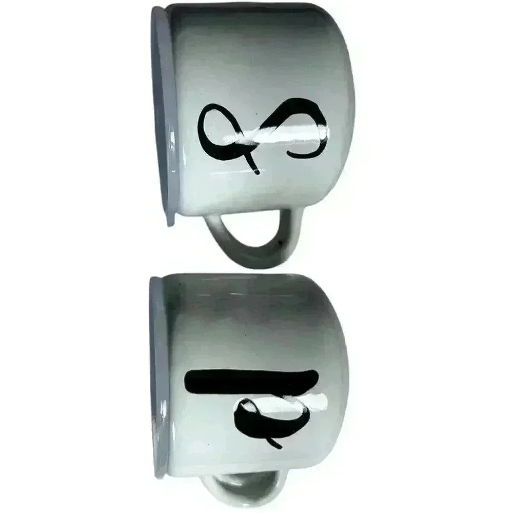New Tablecraft Enamel Salt & Pepper Shakers, White